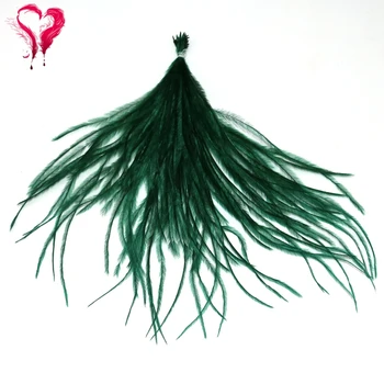 

100 PCS/Lot Size 10-15 15-18 CM Lovely Soft Dyed Colorful Natural Ostrich Feather Strung Bundles For Dress 19 Colors Available