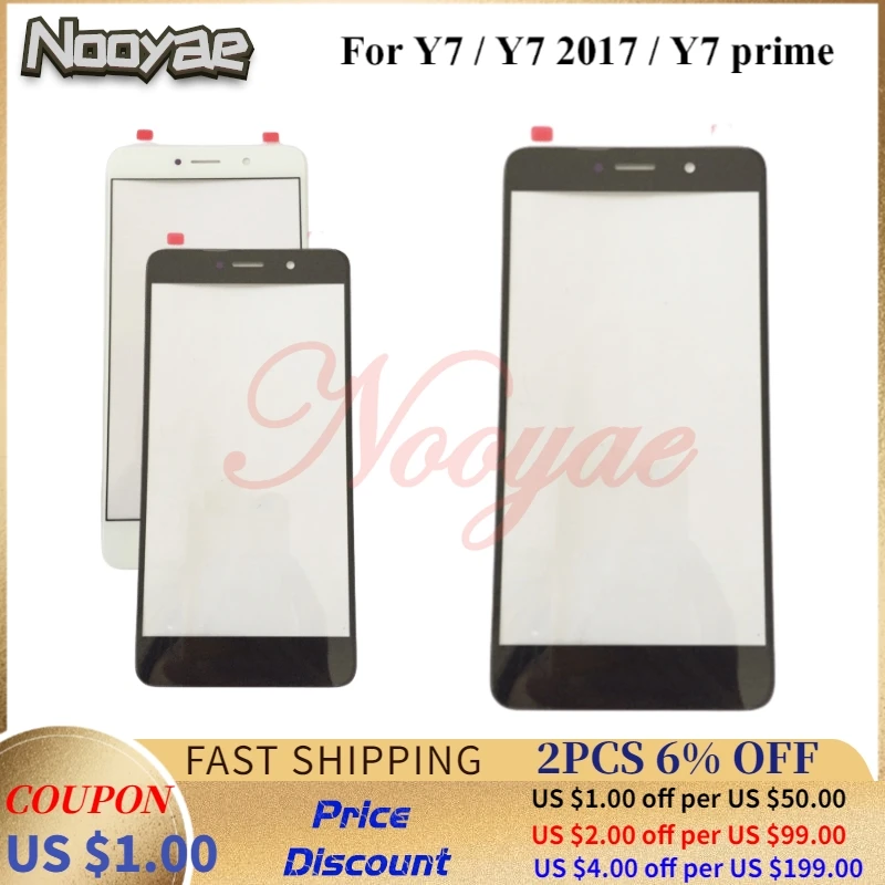 5 &quotчерный/белый внешний стеклянный экран для Huawei Y7 Prime 2017 сенсорный сенсор