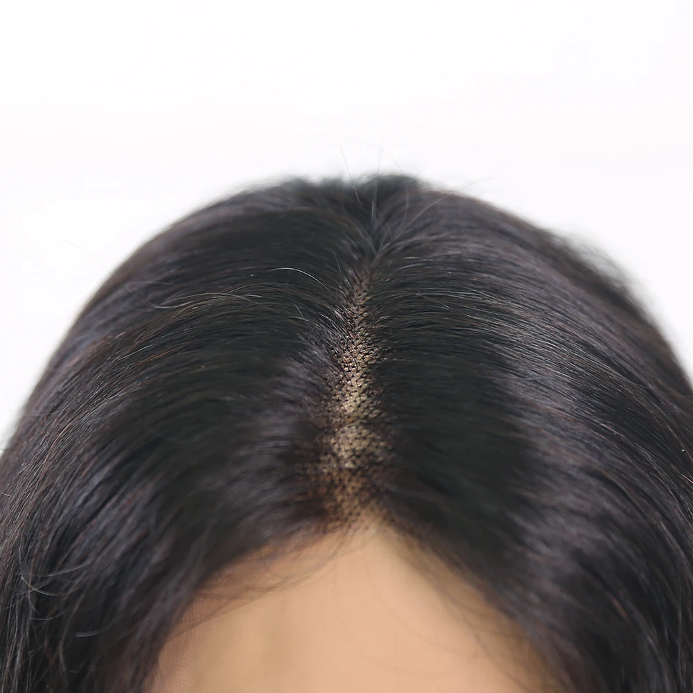 Бразильские Длинные волнистые парики из натуральных волос на кружеве, предварительно выщипанные парики из натуральных волос с детскими
