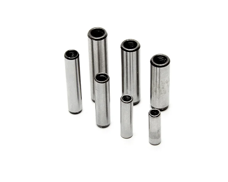 Ochoos 2pcs M10 Socket Tail locating pins Internal Thread dowels Cylindrical pin Dowel 45# Steel Hard Hardened GB120 20mm-110mm Length Diameter: 10mmx110mm