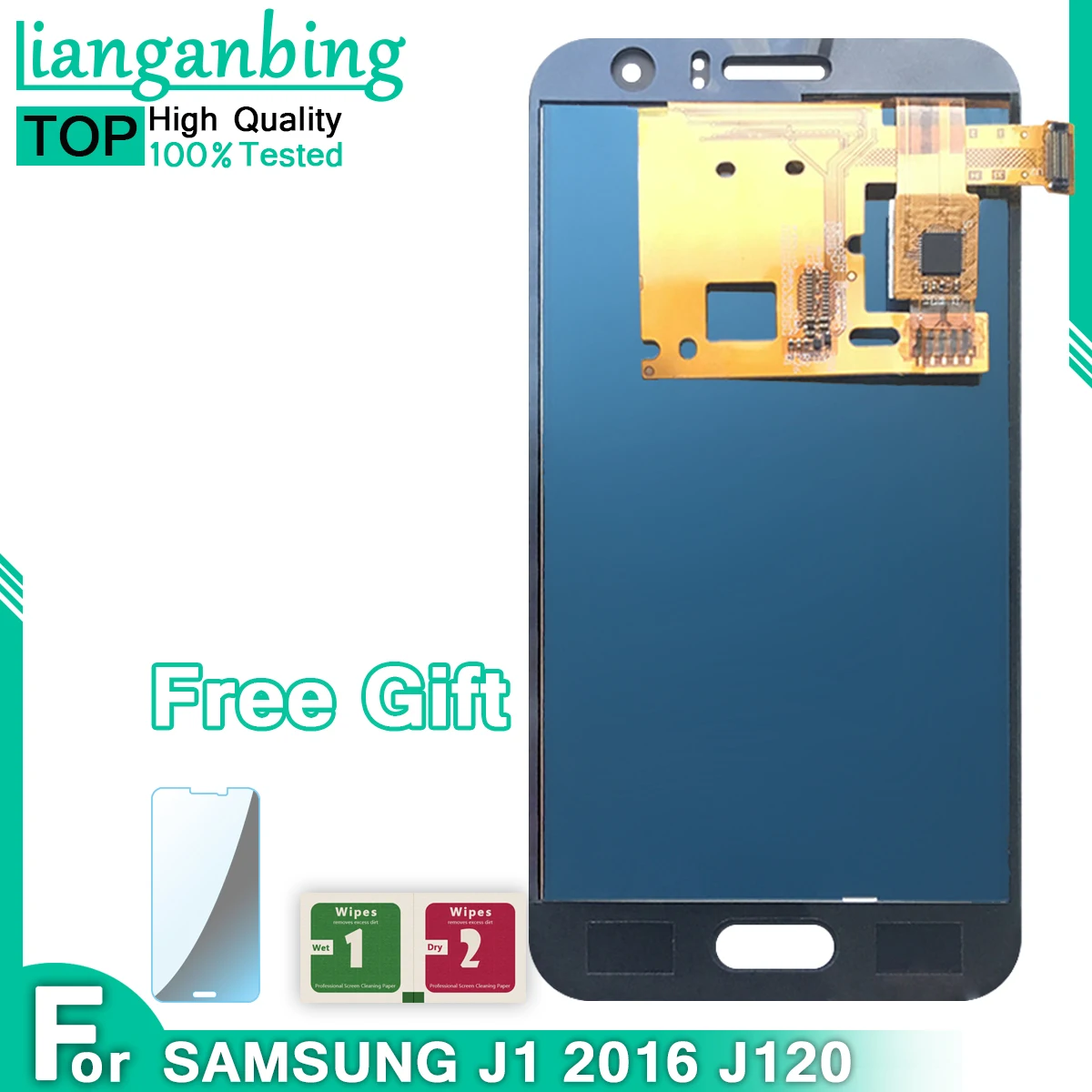 Copy OLED LCD For Samsung Galaxy J1 2016 J120 J120F J120H J120M Display Touch Screen Digitizer Assembly | Мобильные телефоны и