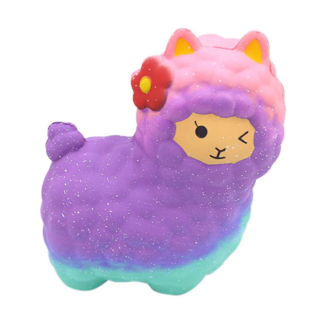 Мягкие игрушки для детей Jumbo Sheep мягкая Милая Альпака имитация Звездная овечка супер медленно поднимающаяся ароматическая забавная игрушка для декомпрессии животных