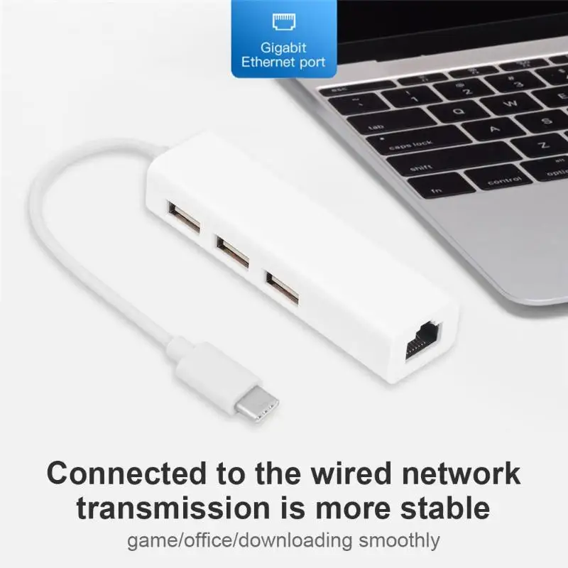 USB 3,1 type-C передача сетевой интерфейс концентратор сетевой конвертер для Macbook мини-размер USB3.0 RJ45 сетевой конвертер высокого качества