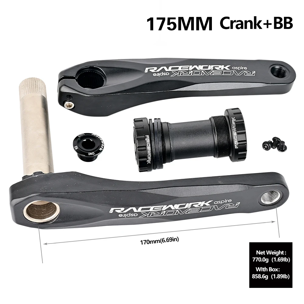 RACEWORK Bicycle Crankset Mountain Bike GXP Crank 170mm MTB 32T