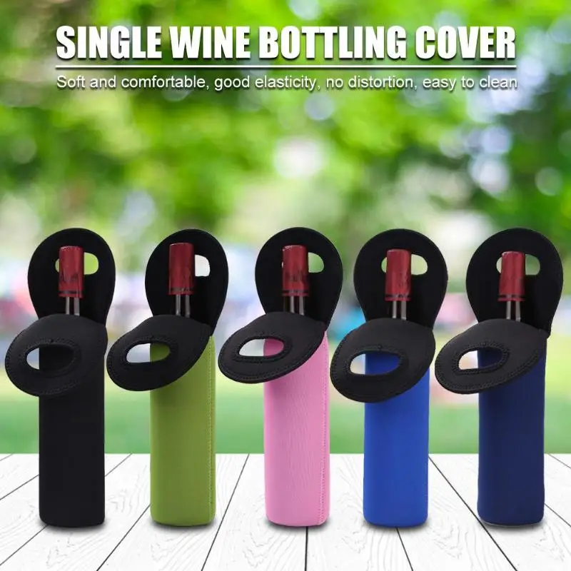 Neoprene Bottle Wine Hand held Neoprene Wine Bottles font b Cooler b font Neoprene Black Wine
