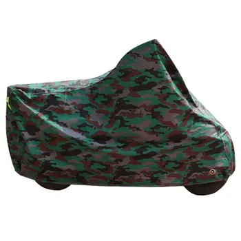 

Army Green Camouflage Motorcycle Protective Cover Dustproof Waterproof Shelter Sun Block Cover Bike Rain Cover Outdoor Protector