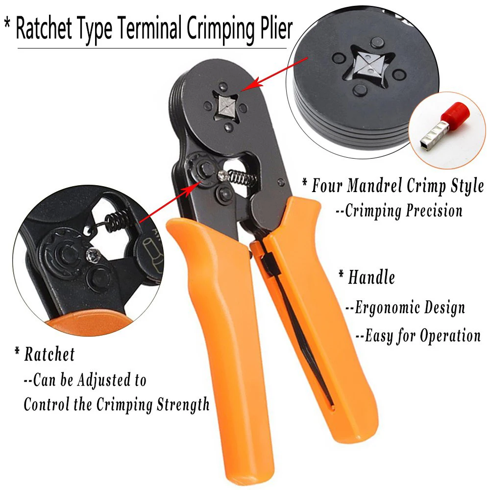 

Ferrule Crimping Tool Kit Ferrule Crimper Plier 800Pcs Wire Ferrules Ends Terminals Car Tool