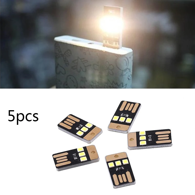 5 шт./компл. Мини 3LED 2835SMD USB кровать настенный светильник ночник домашний декор освещения