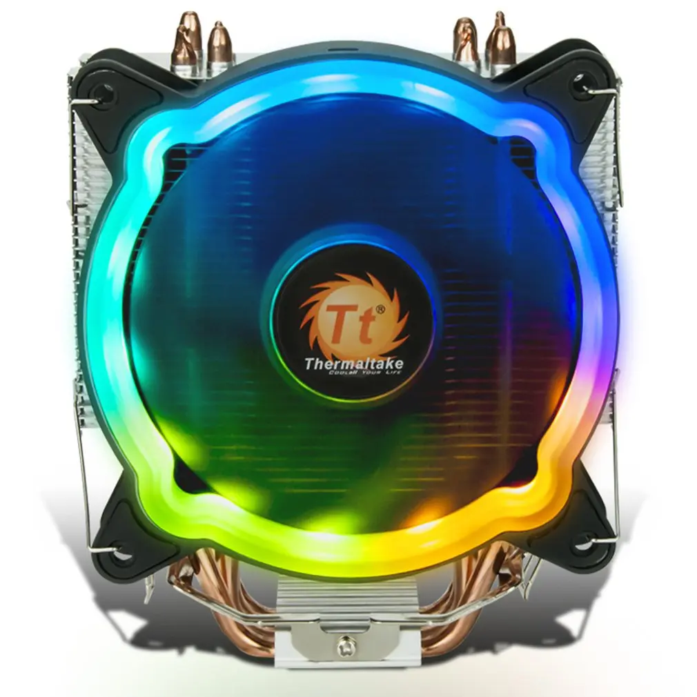  Regenbogen D400P CPU kühler multi-plattform/unterstützung AM4/4 heatpipe/LED RGB fan/stumm /intelli