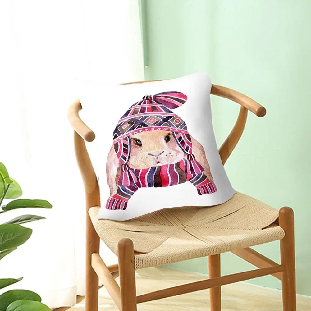 4Pcs Funny Cute Animal Sheep Dog Throw Pillow Cover Square Removable Breathable Cushion Case Home Car Decoration | Дом и сад