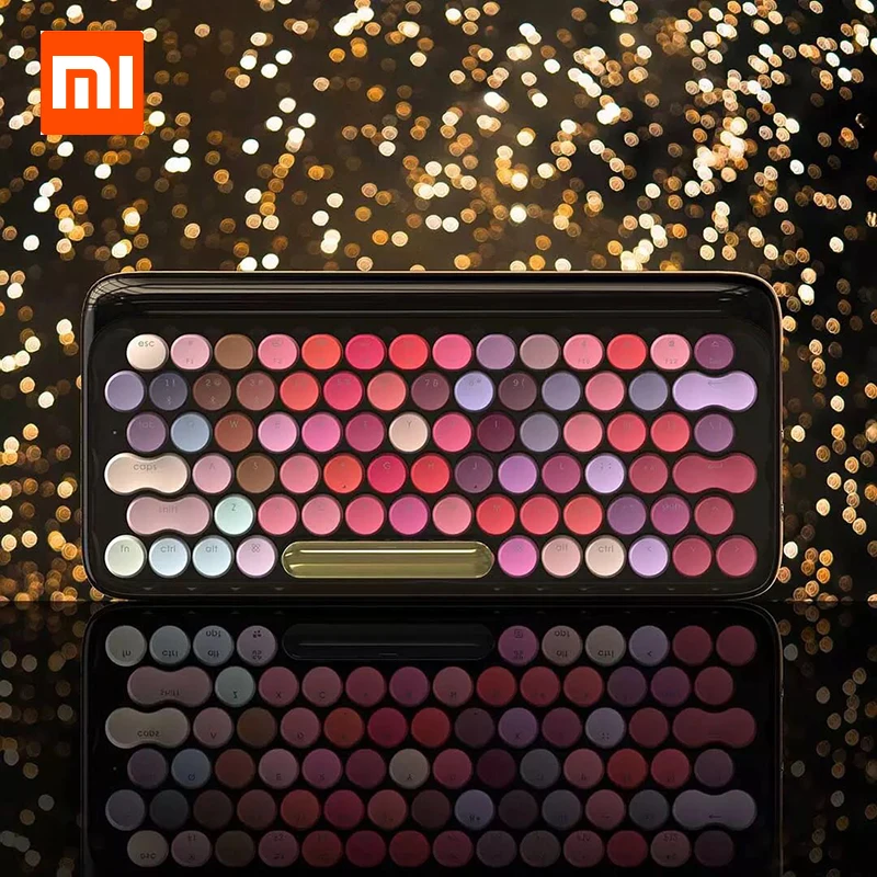  Xiaomi Lofree Wireless Bluetooth Mechanical Keyboard Bloom Version Charming Colorful Lipstick Gamin