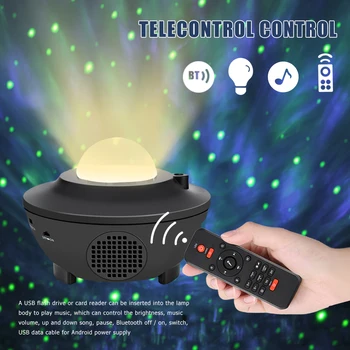 

Colorful Starry Sky Galaxy Projector Blueteeth USB Voice Control Music Player LED Night Light USB Charging Projection Christmas