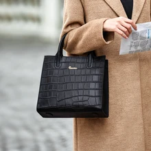 Бизнес OL женские сумки из натуральной кожи ZOOLER Новая роскошная дизайнерская сумка элегантная качественная сумка-тоут# HS236