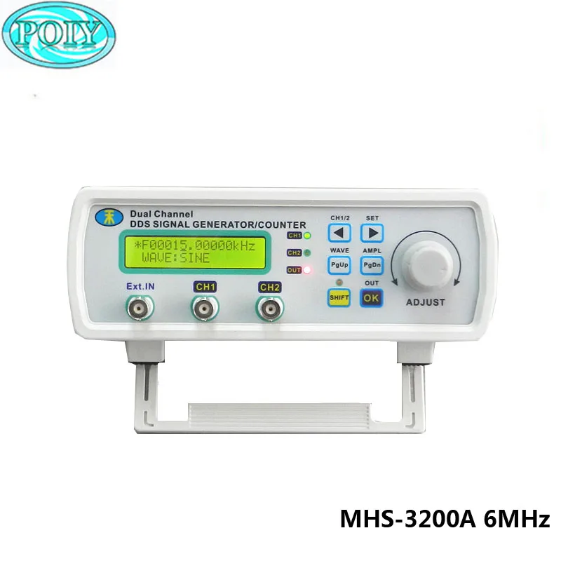MHS 3200A DDS NC двухканальный генератор сигналов ttl счетчик частоты Генератор 6