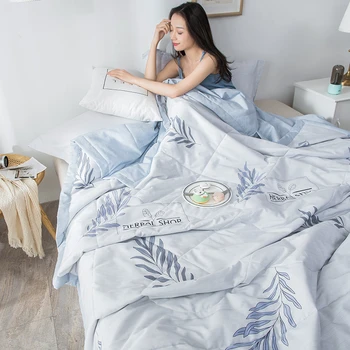 

Thin Cotton Fill Spring Summer Comforter Leaves Fruit Cartoon Air Conditioning Quilt For Adult Kids Super Soft Cotton Bedspread