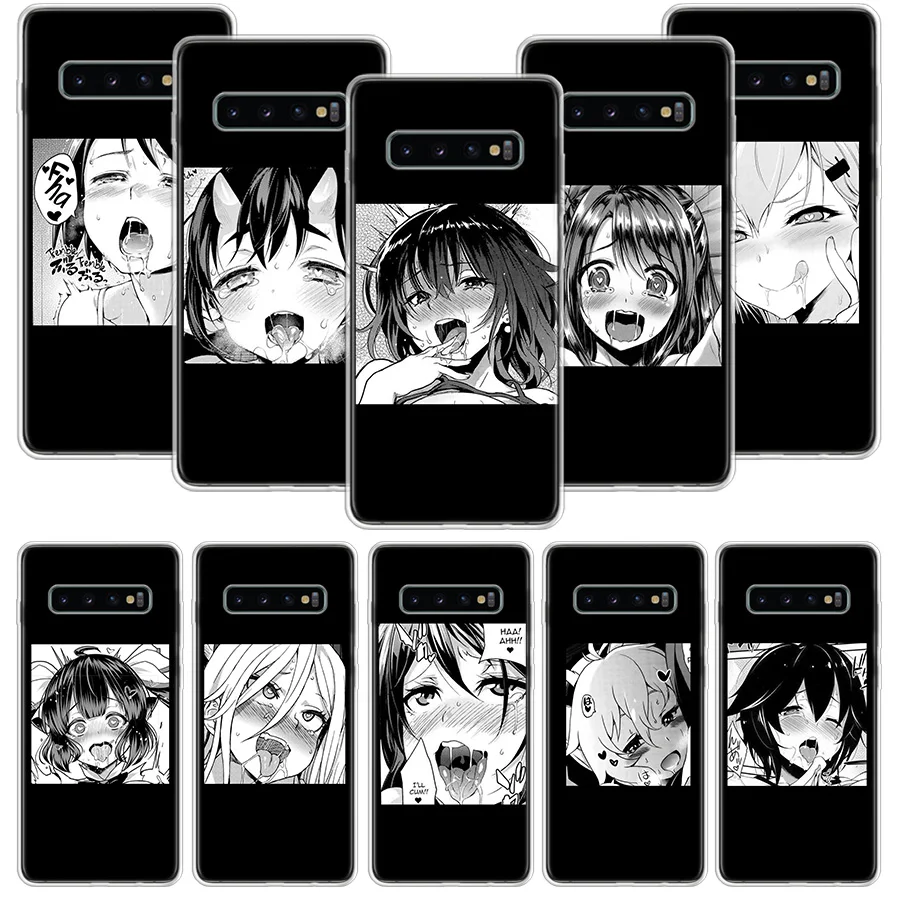 アニメ少女漫画顔サムスンギャラクシー S 超注 10 9 8 S10e S9 S8 J4 J6 J8 プラス プロ S7 S6 ソフト電話 Coque 電話用緩衝材 Aliexpress
