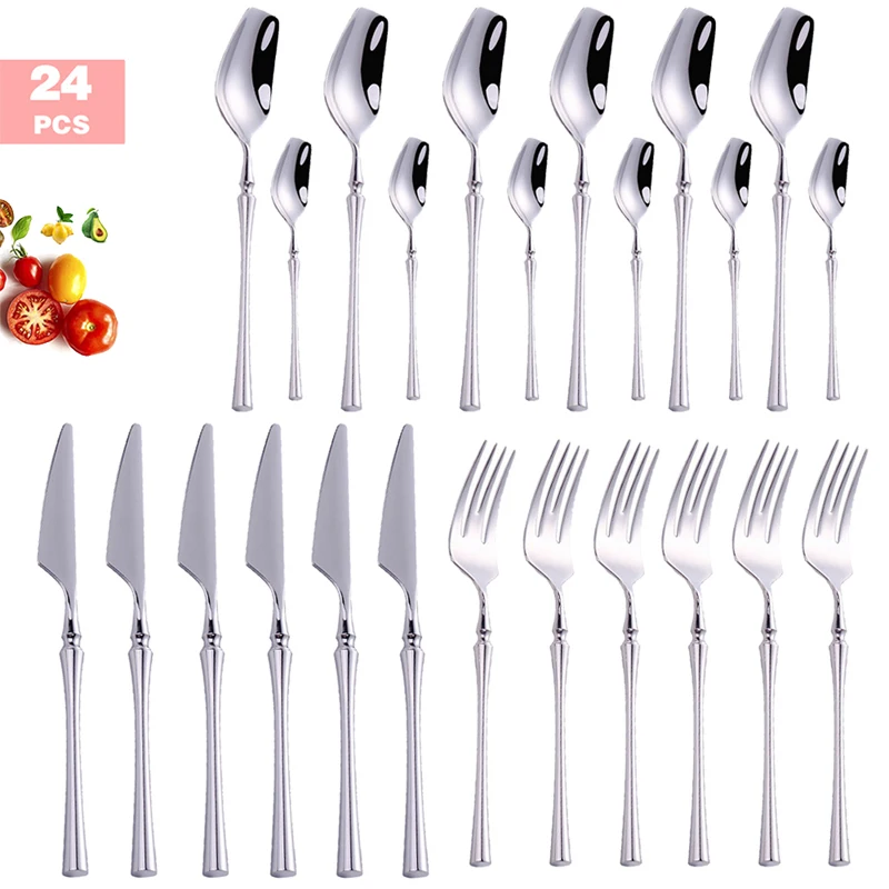 24pcs silver