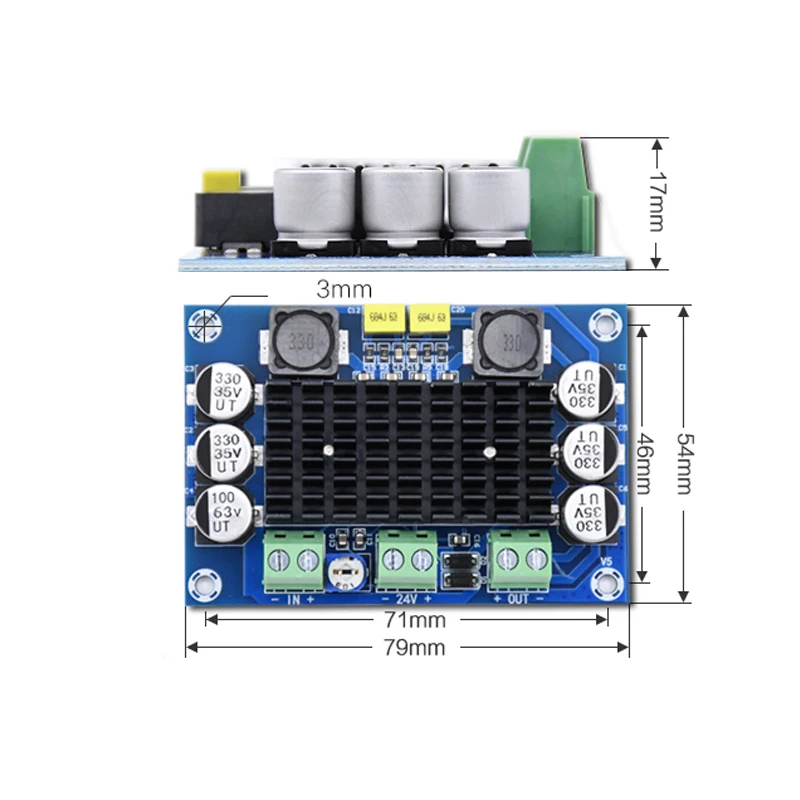 TPA3116D2 Digital Audio Amplifier Board Mono Power Amplifiers DC12-26V Amplificador DIY Sound Speaker Home Amplifier Speakers