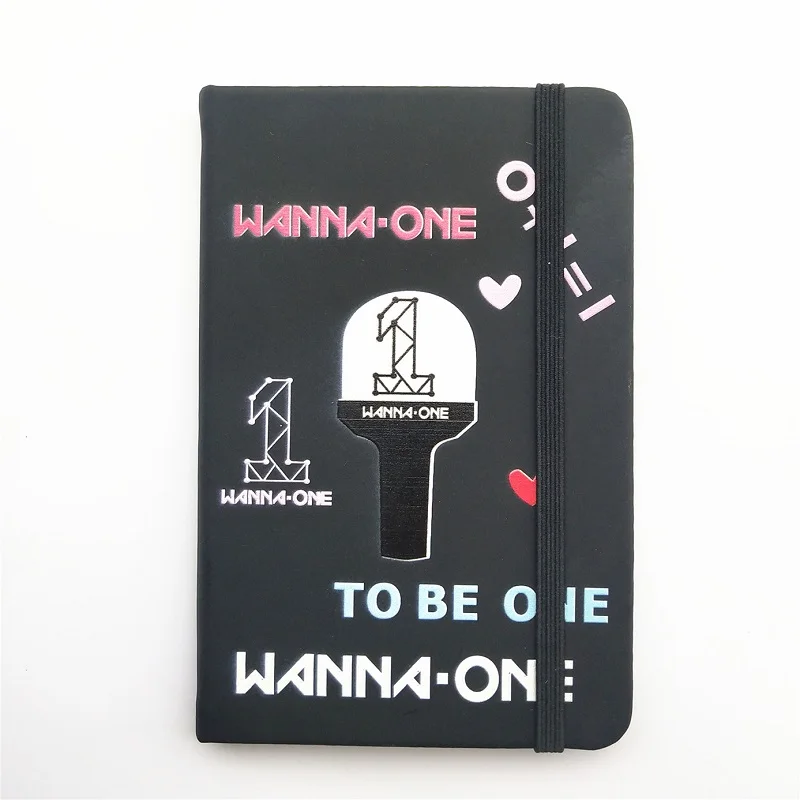 WANNA ONE KPOP BLACKPINK GOT7 TWICE SEVENTEEN WANNA ONE PU записные книжки мягкие блокноты для записей дневники подарочные школьные канцелярские принадлежности - Color: WANNA ONE