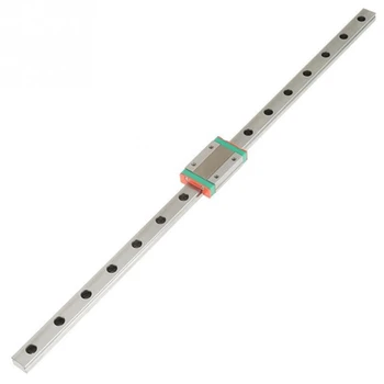 

1Pcs 9mm Linear Guide Miniature Rail MGN9 400mm Linear Rail and 1 Pcs MGN9H Miniature Rail Slider