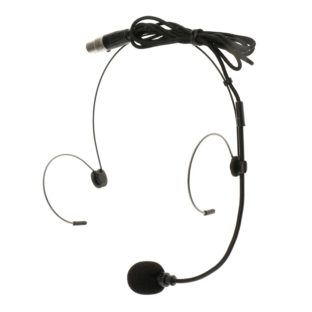 Double Ear Hook Wired Headset wired headset microphone Headworn Megaphones Microphone