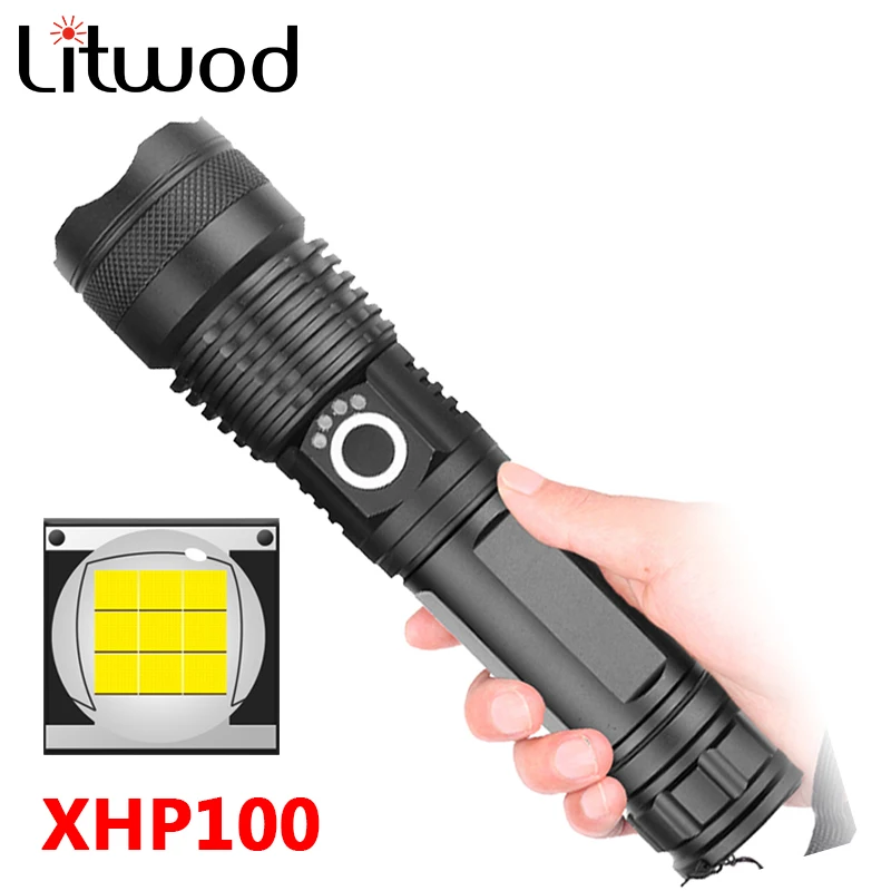 XHP100 9 ядерный мощный светодиодный фонарик USB аккумулятор 18650 26650 масштабируемый алюминиевый