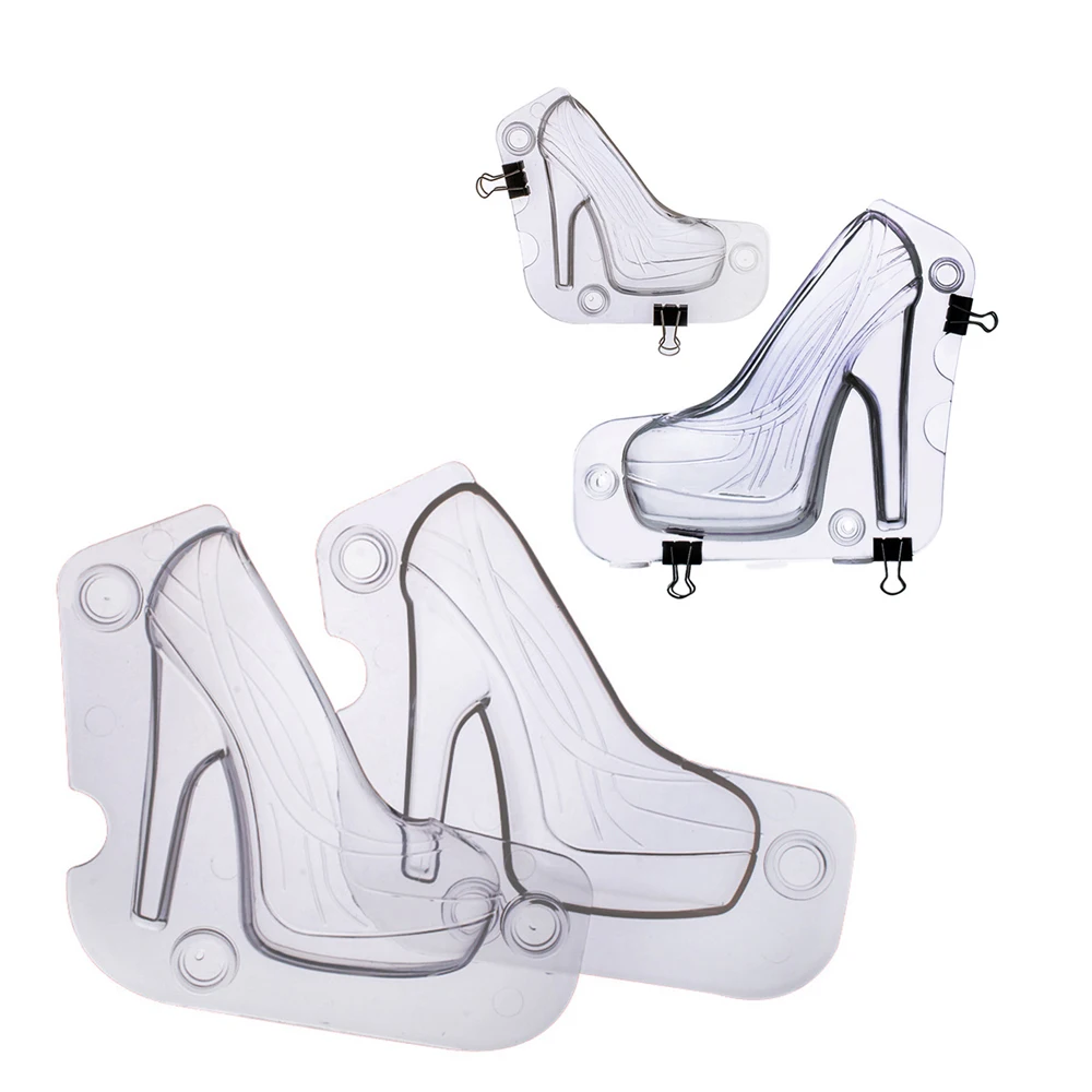 3D Chocolate Mold Fashion High Heel Shoes Candy Sugar Paste Molds Cake Decorating for Home Baking sugar craft Wedding Cake Mold
