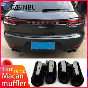 

For porsche Macan The tail throat Macan The original car exhaust pipe stainless steel Modified GTS throat muffler