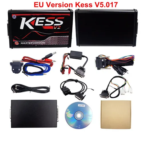Онлайн ЕС красный KESS V2 V5.017 KESS V2.47+ V2.23 K-TAG KTAG V7.020 4 светодиодный+ светодиодный программатор BDM+ 22 шт. BDM Адаптеры Тюнинг Комплект ECU Программатор - Цвет: KESS 5.017