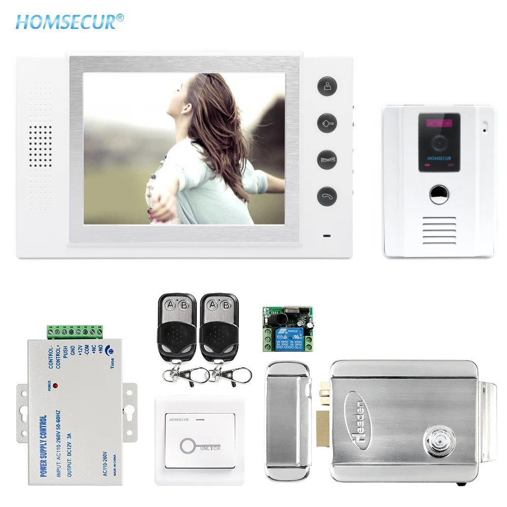 HOMSECUR 8\ Hands-free Video Door Entry Phone Call System+Outdoor Monitoring TC011-W + TM801-W HOMSECUR 8\ Hands-free Video Door Entry Phone Call System+Outdoor Monitoring TC011-W + TM801-W