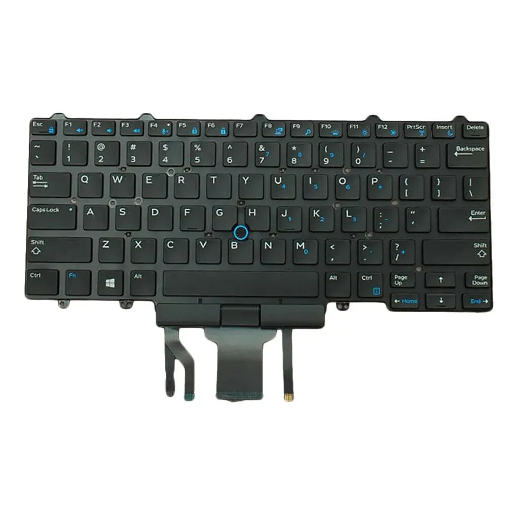 Черный, США раскладка Клавиатура для ноутбука Dell Latitude E5450 16031502186 0D19TR с подсветкой