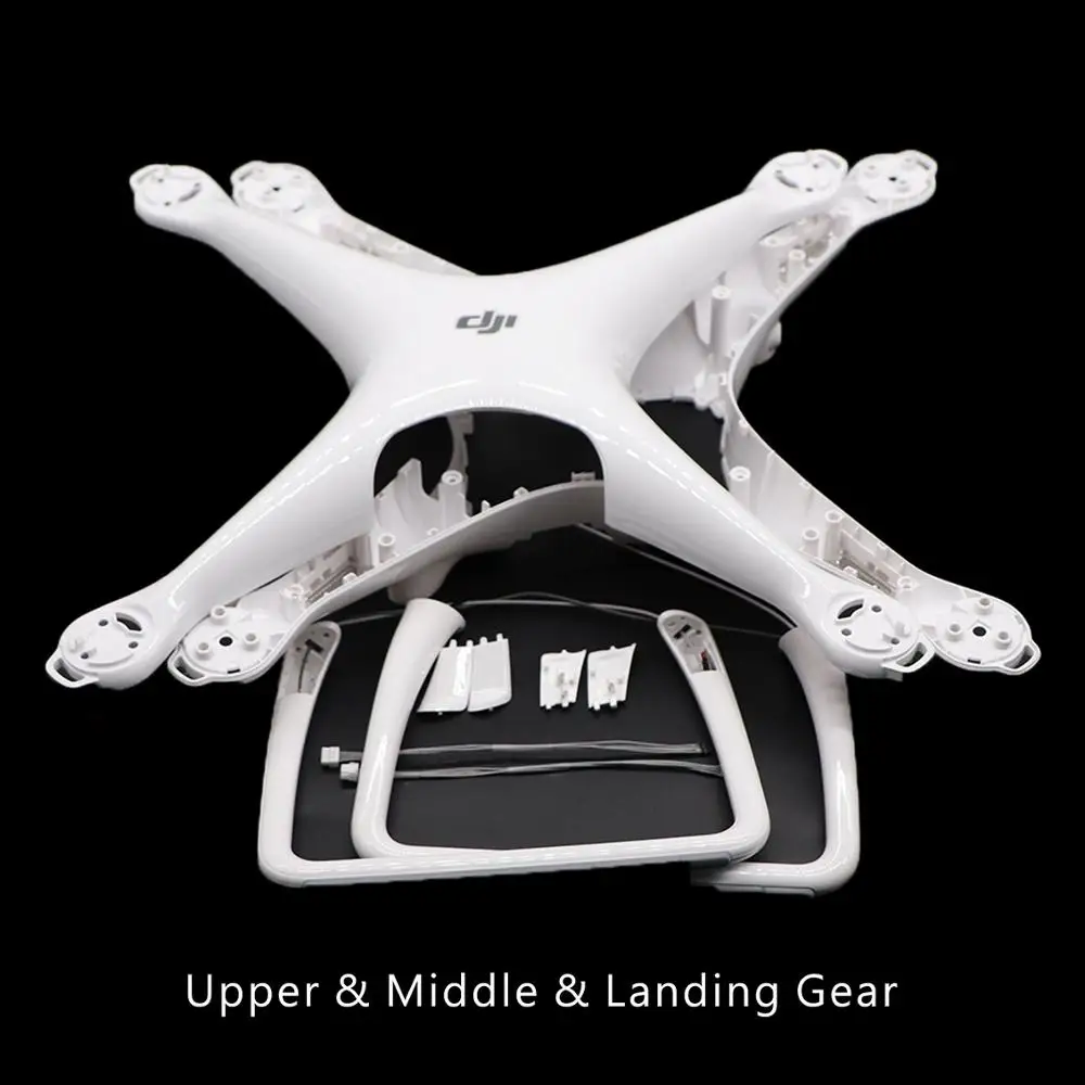 Оригинальная часть корпуса Phantom 4 Pro верхняя средняя крышка шасси запасная 5 6 7 для