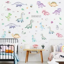 

Cartoon Dinosaur set Wall Stickers for Kids rooms Nursery Wall Decor Removable Decals for Nursery Home Decor Vinyl Art Murals