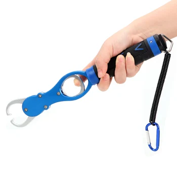

Fishing Pliers Fishing Lip Grip With 0- 16KG Scale Fish Gripper Hook Hand Tools Aluminum Alloy