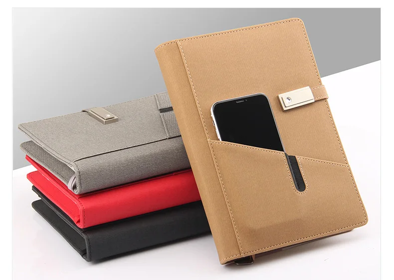 

New A5 Notebook with Portable Charging PowerBank 12000 mAh USB Power Bank Internal Battery Charger For iPhone Android Type C