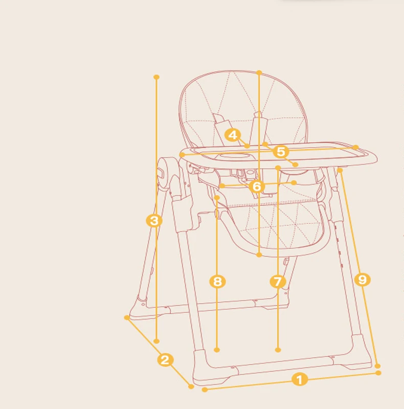 Детское кресло для кормления, многофункциональное портативное Складное Сиденье, Детская тарелка для еды, для детей от года до года