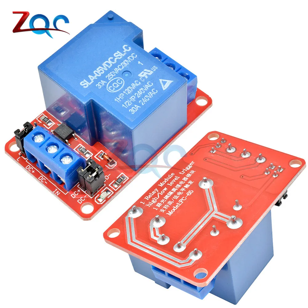 New 5V 30A 1-Channel Relay Module+Optocoupler H/L Level Triger for Arduino El 