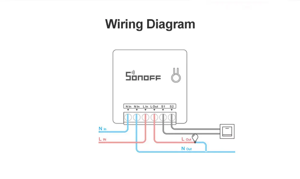 Sonoff Мини Wi-Fi умный переключатель маленький крошечный установлен в электропроводке коробка 2 way 10A Голосовое управление домашней автоматизации