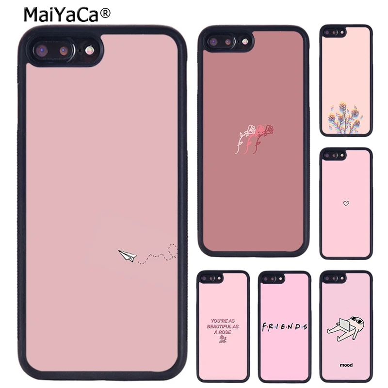 MaiYaCa Pink aesthetic Funny Style Phone Case For iPhone X XR XS 11 12