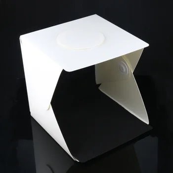 

40 x 40 x 40cm Folding Studio Softbox Lightbox 2 Panel LED Light Photography Background Photo Video Studio Box for DSLR Camera