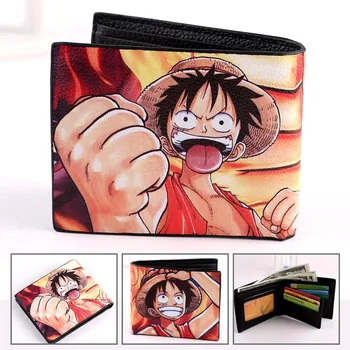 

Anime One Piece Wallet Students Teenager Purse Women Men Zipped Coin Purse Money Bag Wallet Small Purse Wallets