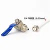 Ball valve fittings for water purifier faucet of household kitchen   6.35mm OD Hose 1/4