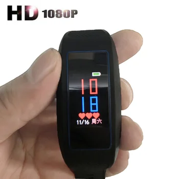 

1080P Long Audio Recording HD Camera Color Touch Screen Voice Video Recorder Adult Fitness Tracker Watch Bracelet Smart Band