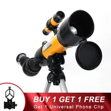 Promo Children's High Quality Monocular Astronomical Telescope With
Tripod 50mm Refractor Professional Outdoor HD Moon Watching Gift