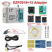EZP высокоскоростной USB программатор EZP2019 с 12 разъемами Поддержка 24 25 26 93 EEPROM 25 флэш-чип биос поддержка WIN7 и WIN8