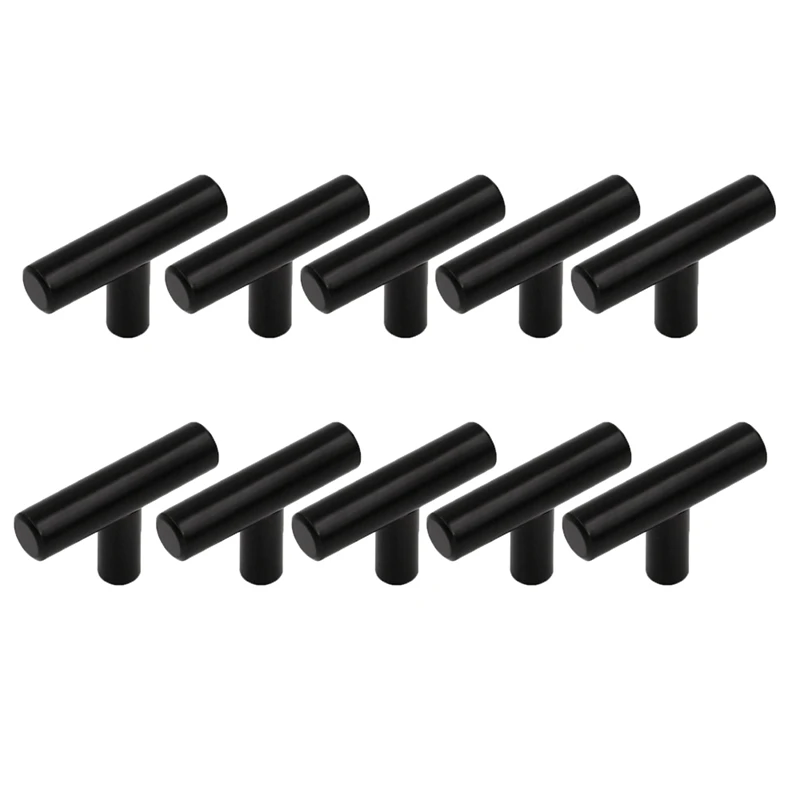 

Single Hole Black Cabinet Knobs and Pulls Door Cupboards Drawers Bedroom Furniture Handles 50mm,10 Pack