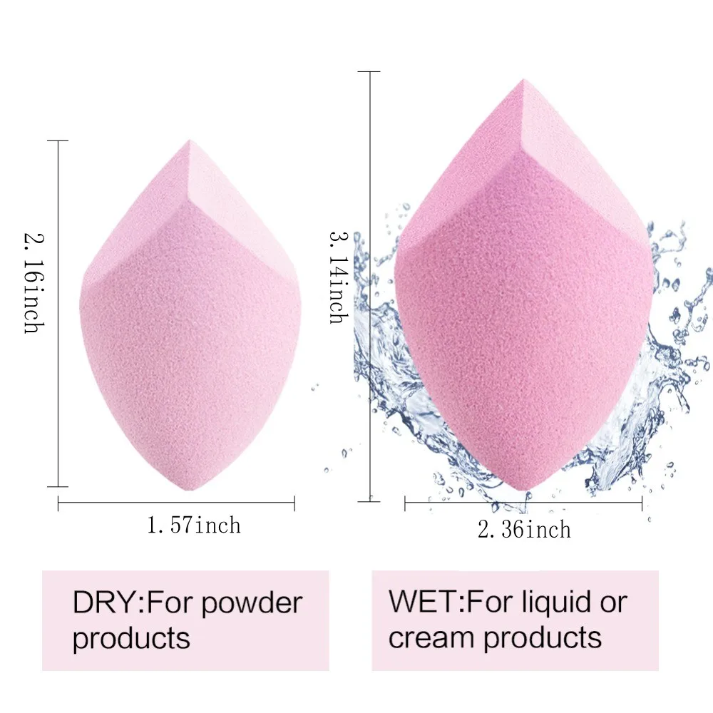 1 шт. губка для макияжа для женщин, профессиональная косметическая пуховая основа, консилер для лица, крем для макияжа, мягкая водная губка, инструменты для красоты