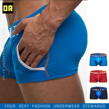 

2020 Breathable Male Underwear Men Boxers Solid Shorts Breathable Cotton Cueca Tanga Men Quick Dry Mesh Short Sweatpants