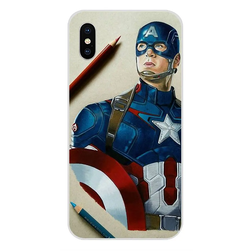 Капитан Америка Civil War Зимний Солдат Bucky для samsung Galaxy Note 5 8 9 S3 S4 S5 S6 S7 S8 S9 S10 5G mini Edge Plus Lite TPU - Цвет: as picture