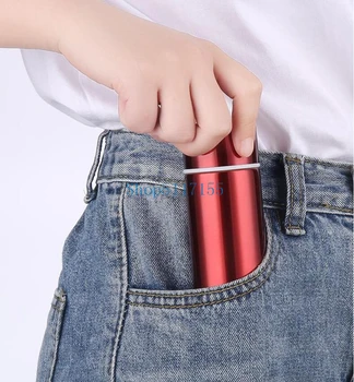 

50pcs 304 stainless steel pocket heat preservation cup creative Mini straight body water cup